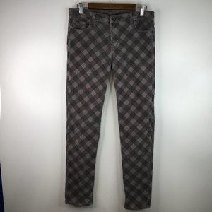 Kut From The Kloth Checker Print  Corduroy Pants Size 12
